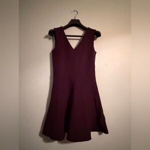 Black Mini V Neck Dress